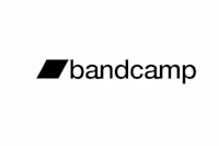 bandcamp logo on a white background