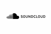 soundcloud logo on a white background