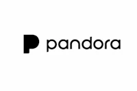 the pandora logo on a white background
