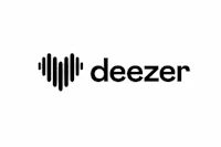 deezer logo on a white background